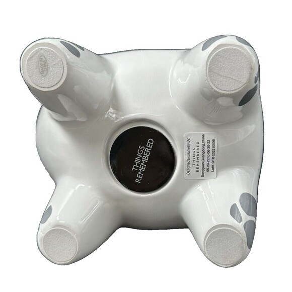 Things Remembered White and Gray Giraffe Ceramic Bank 11.5 in Tall - Picture 8 of 8